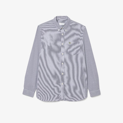 Camisa cuadriculada regular fit manga larga Lacoste