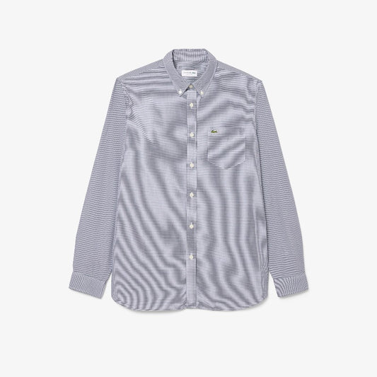 Camisa cuadriculada regular fit manga larga Lacoste