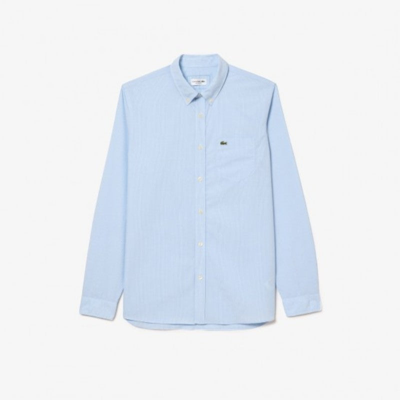 Camisa cuadriculada regular fit manga larga Lacoste