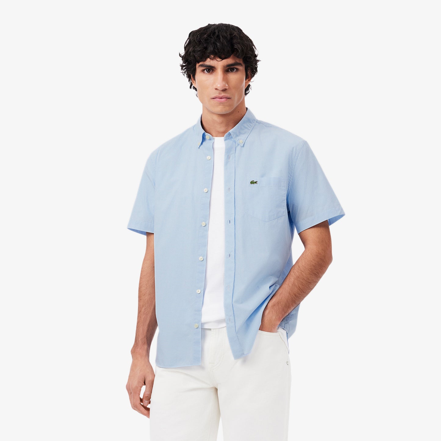 Camisa manga corta Lacoste para caballero