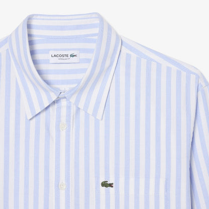 Camisa oxford rayada regular fit ml Lacoste para caballero
