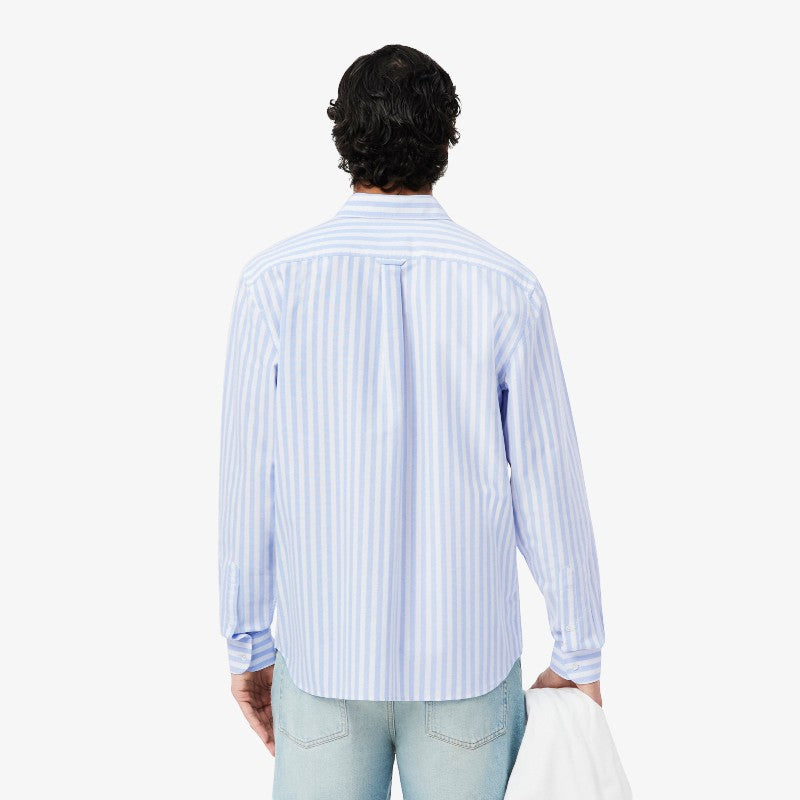 Camisa oxford rayada regular fit ml Lacoste para caballero