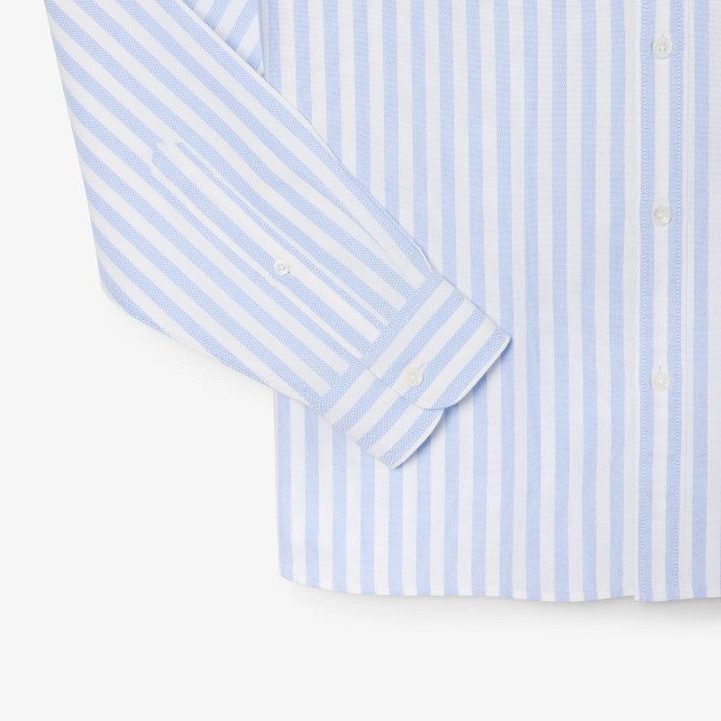 Camisa oxford rayada regular fit ml Lacoste para caballero