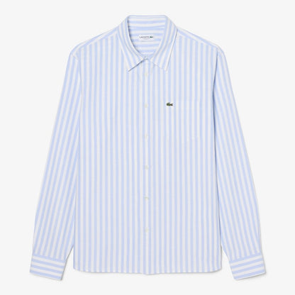 Camisa oxford rayada regular fit ml Lacoste para caballero