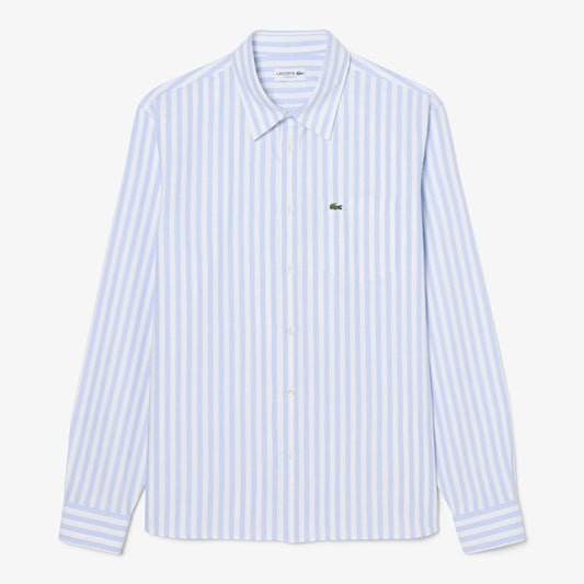 Camisa oxford rayada regular fit ml Lacoste para caballero