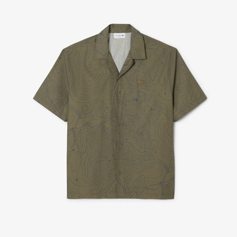 Camisa Lacoste tipo remera con bolsillo y fit relajado