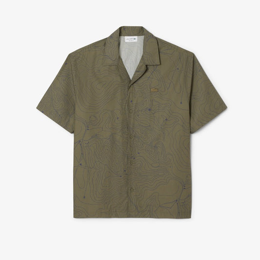 Camisa Lacoste tipo remera con bolsillo y fit relajado