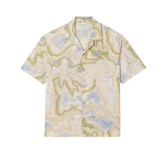 Camisa Lacoste tipo remera con bolsillo y fit relajado