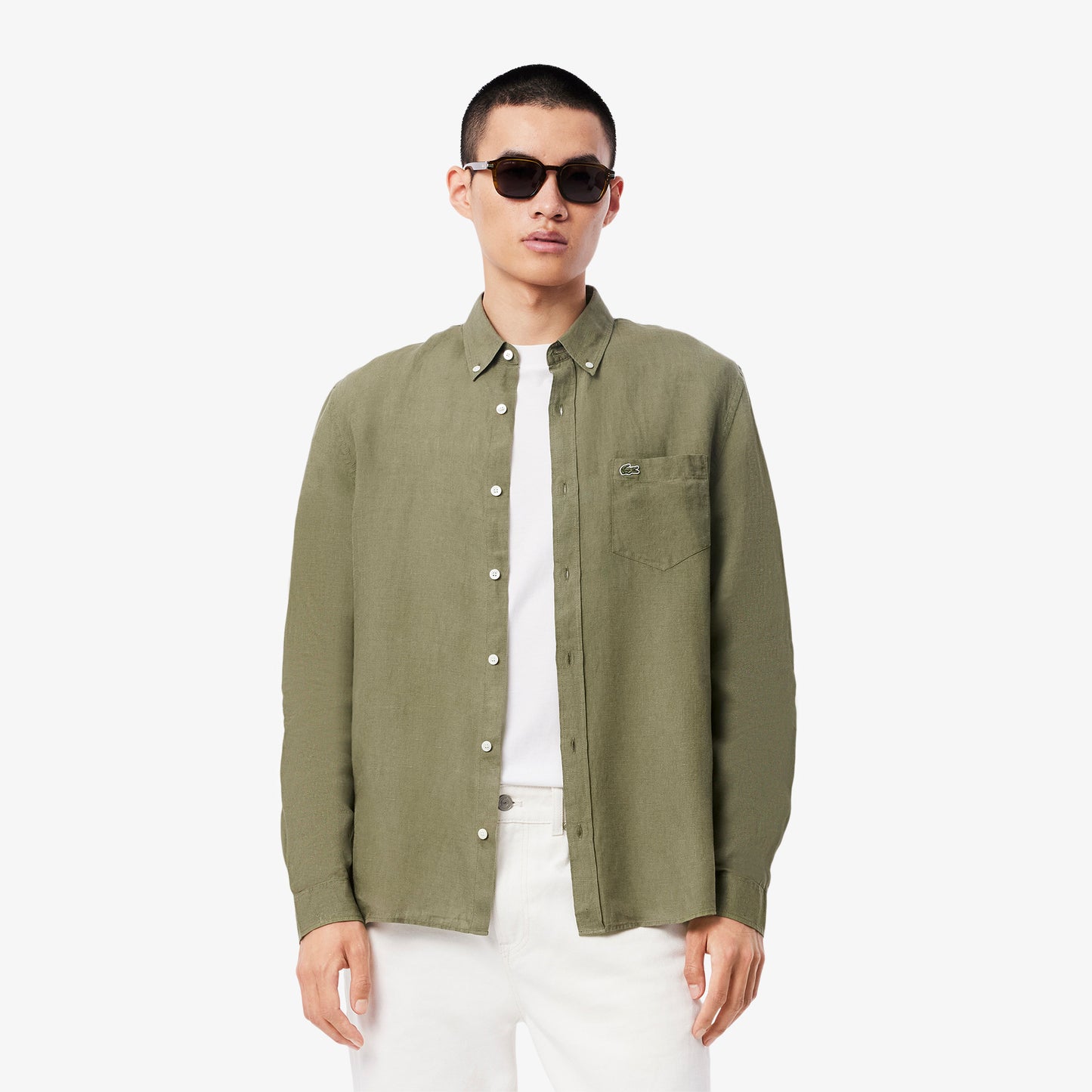 Camisa manga larga Lacoste para caballero
