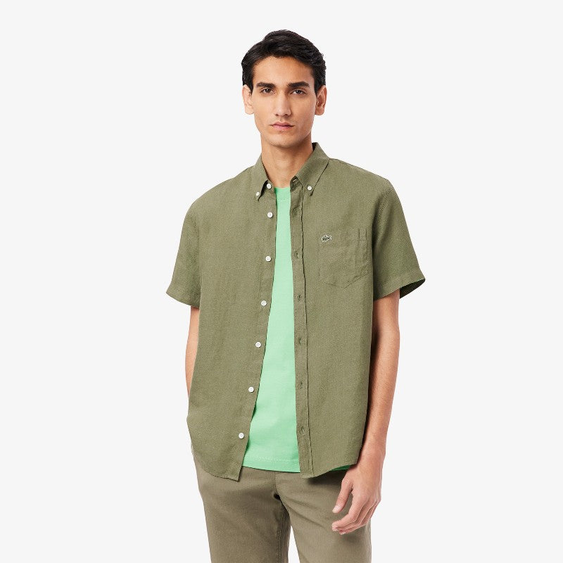 Camisa manga corta Lacoste para caballero