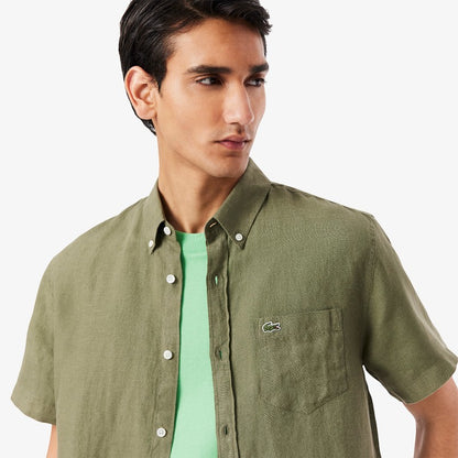 Camisa manga corta Lacoste para caballero