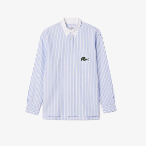 Camisa de hombre lacoste regular fit en algodon de rayas