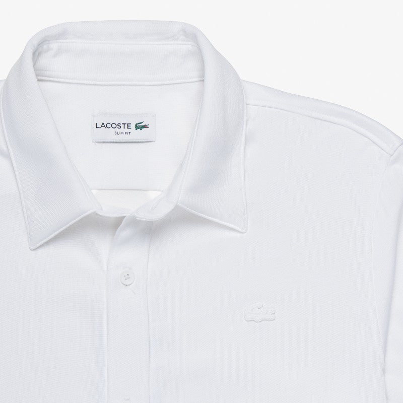 Camisa Lacoste de lyocel y lycra con bolsillo