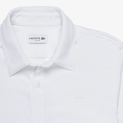 Camisa Lacoste de lyocel y lycra con bolsillo