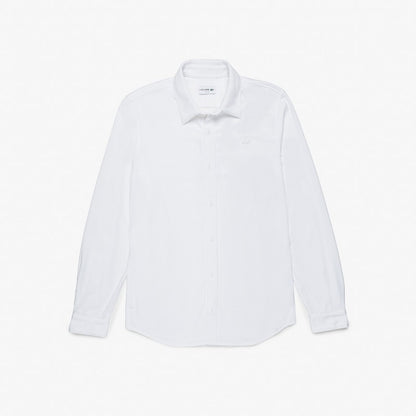 Camisa Lacoste de lyocel y lycra con bolsillo