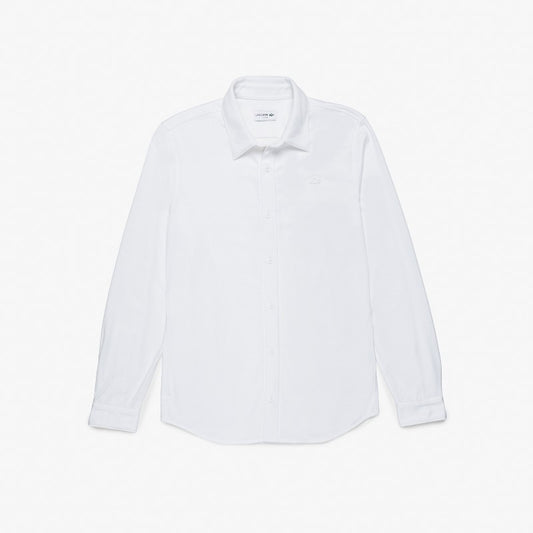 Camisa Lacoste de lyocel y lycra con bolsillo