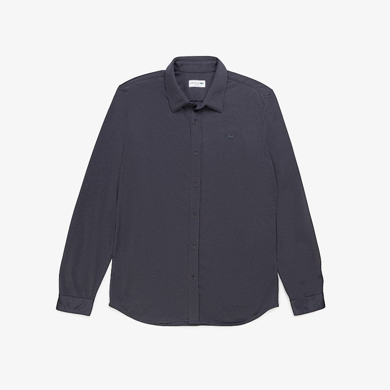 Camisa Lacoste de lyocel y lycra con bolsillo para caballero