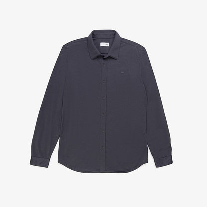 Camisa Lacoste de lyocel y lycra con bolsillo para caballero