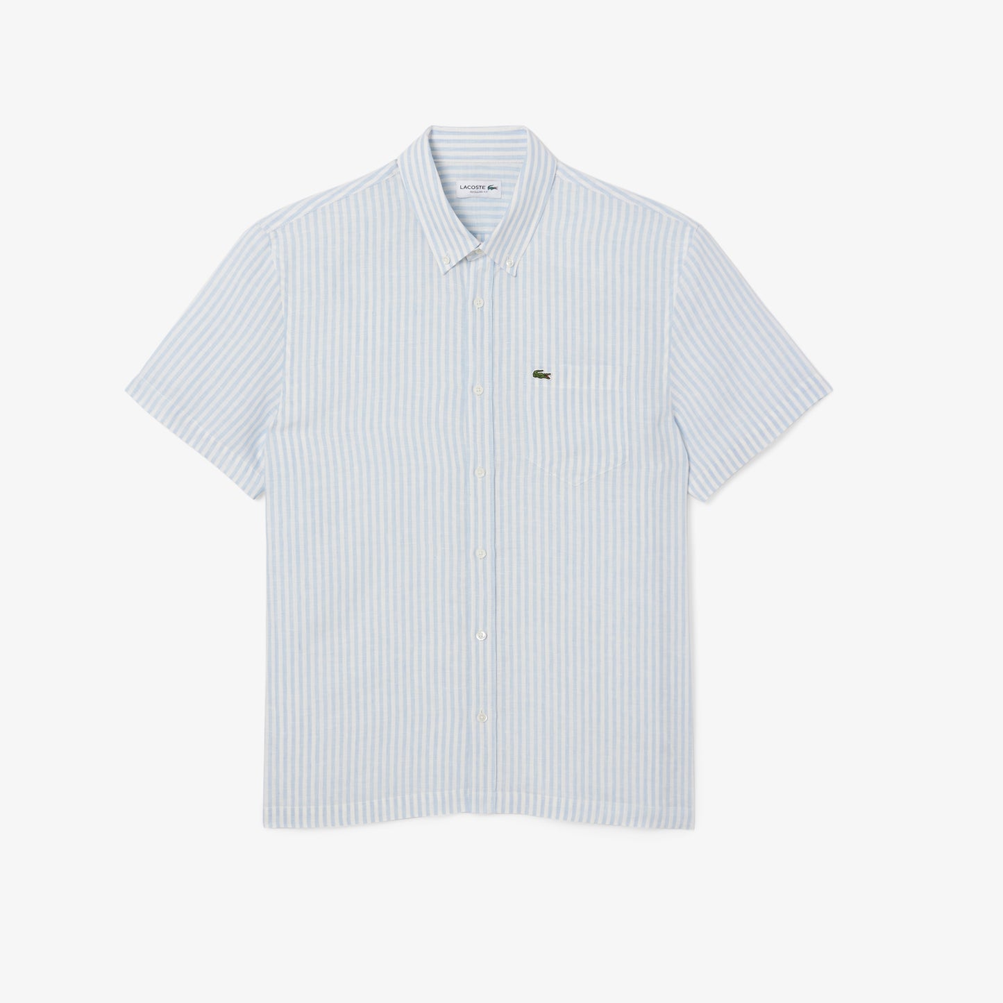 Camisa de lino a rayas Lacoste