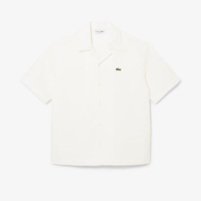 Camisa Lacoste waffle lisa relaxed fit