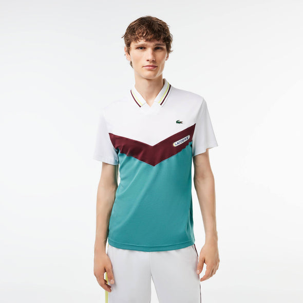 Polo lacoste tennis x daniil medvedev slim fit efecto sin costura