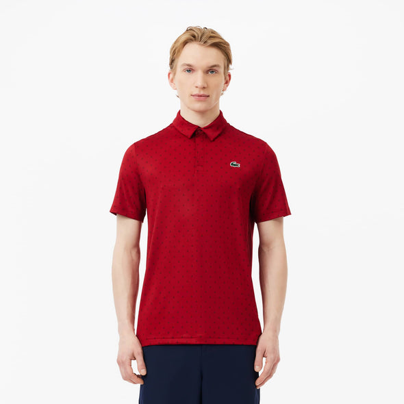 Polo de hombre lacoste con estampado en polyester