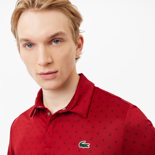 Polo de hombre lacoste con estampado en polyester