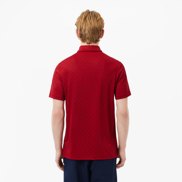 Polo de hombre lacoste con estampado en polyester