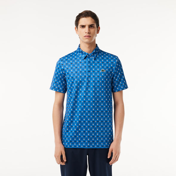 Polo de hombre lacoste con estampado en polyester