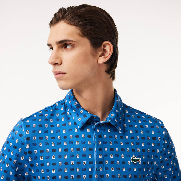 Polo de hombre lacoste con estampado en polyester