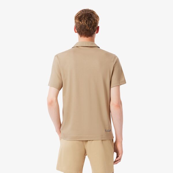 Camiseta tipo polo Lacoste de jersey liso