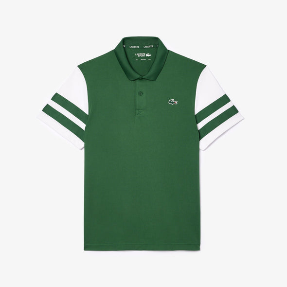 Polo lacoste de tenis ultra dry con diseno color block