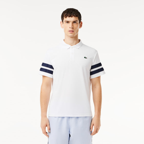 Polo lacoste de tenis ultra dry con diseno color block