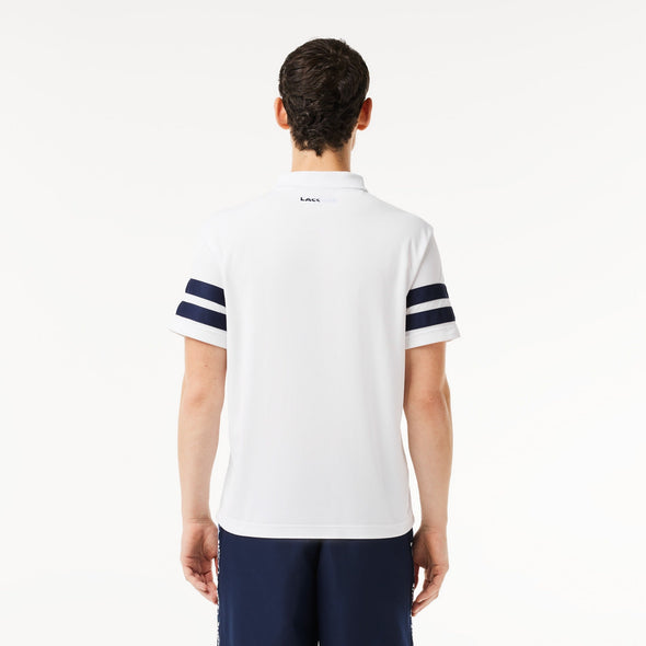 Polo lacoste de tenis ultra dry con diseno color block