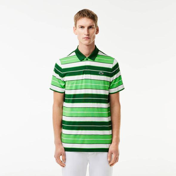 Polo lacoste de golf ultra dry de rayas con proteccion uv