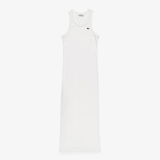Vestido liso sin mangas slim fit Lacoste