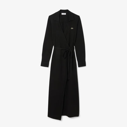 Vestido wrap piqué Lacoste