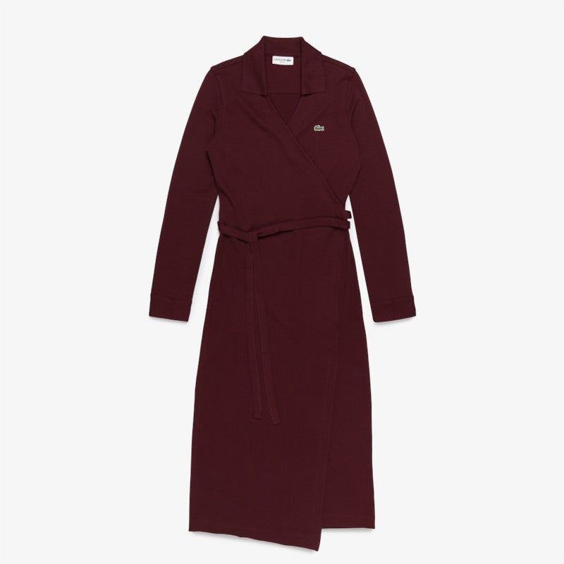 Vestido wrap piqué Lacoste para dama