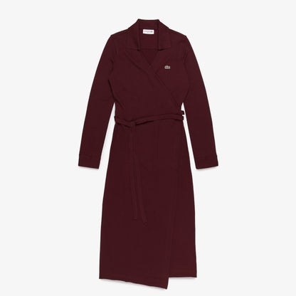 Vestido wrap piqué Lacoste para dama