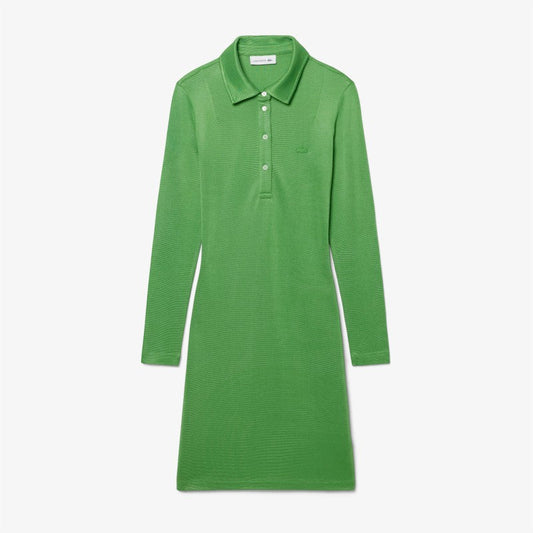 Vestido tipo polo de manga larga Lacoste