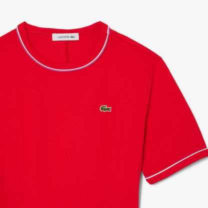 Vestido jersey lourd de cuello redondo Lacoste para dama