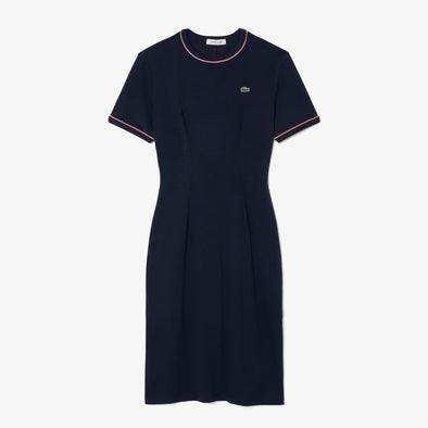 Vestido jersey lourd cuello redondo mc - vestidos