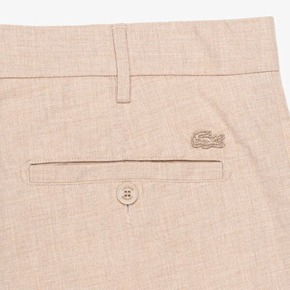 Bermuda Lacoste flameé lisa para caballero
