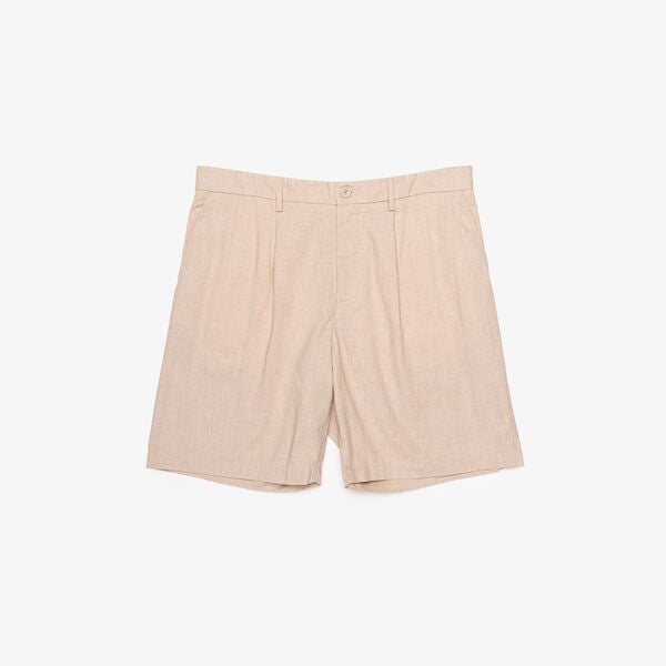 Bermuda Lacoste flameé lisa para caballero