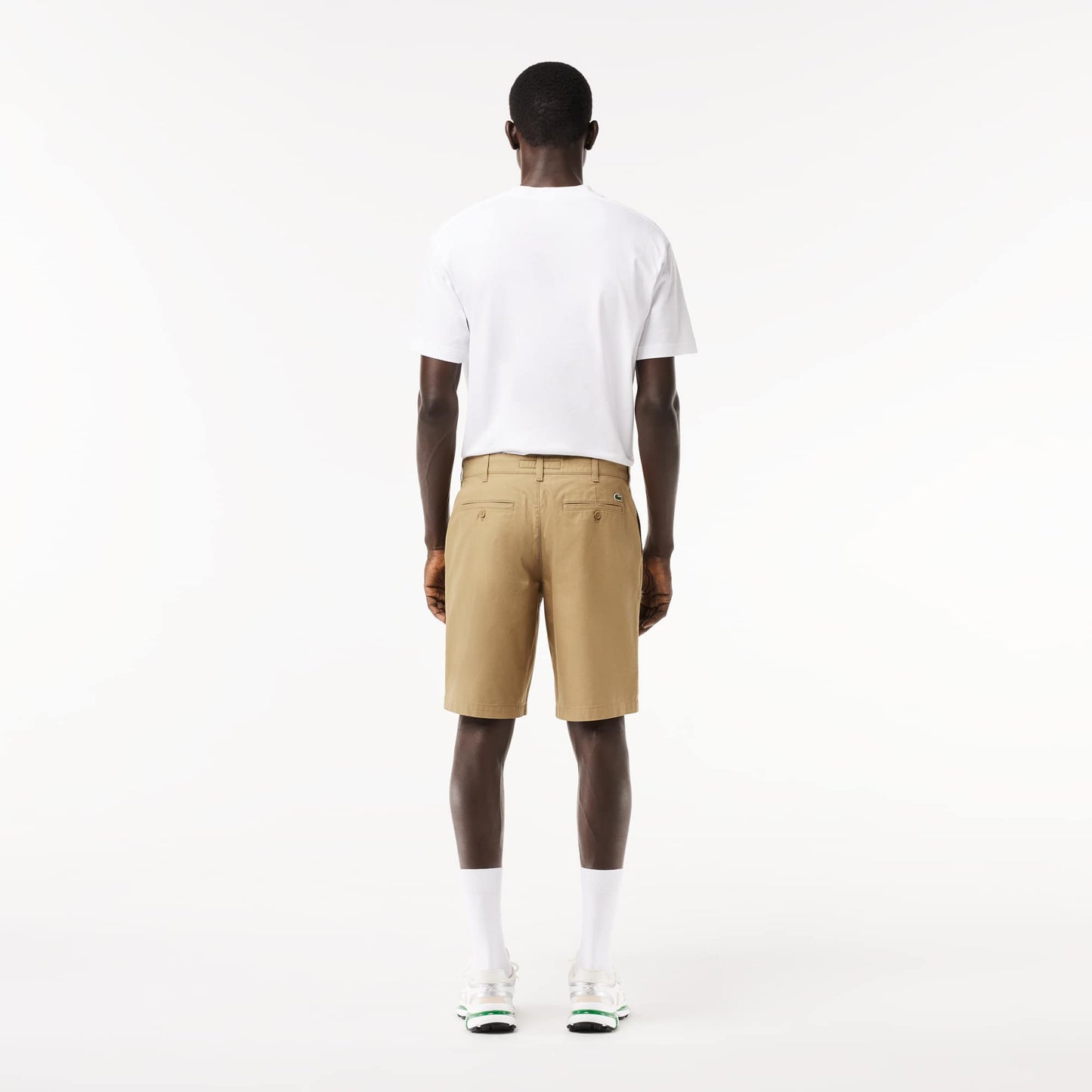 Bermuda Lacoste de gabardina de algodón
