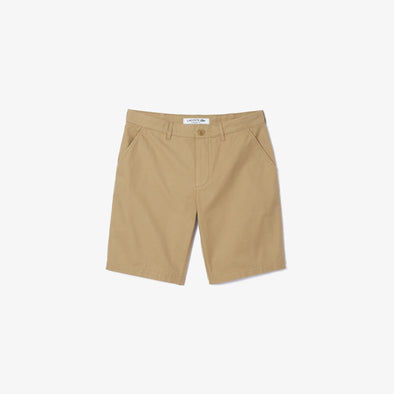 Bermuda lacoste en tejido de gabardina de algodon