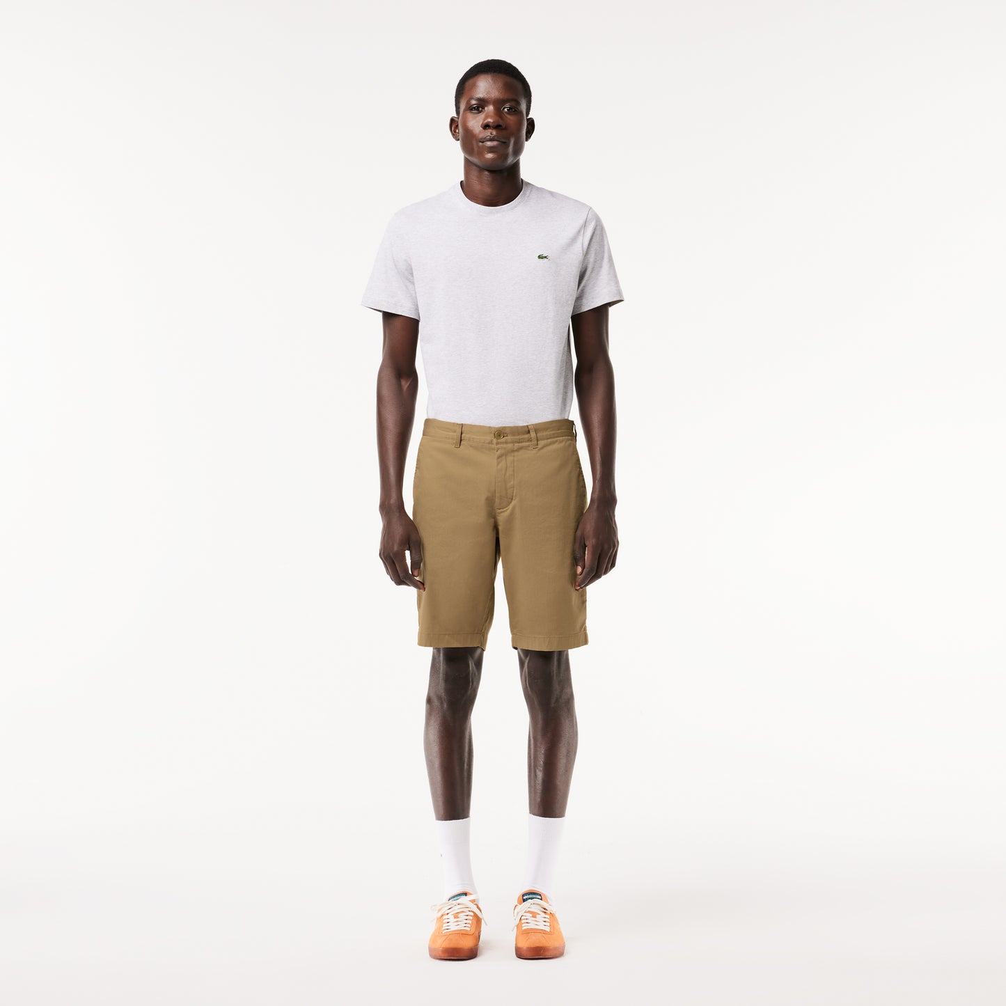 Bermuda Lacoste en gabardina de algodón