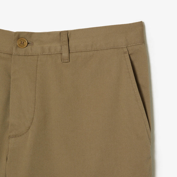 Bermuda lacoste en tejido de gabardina de algodon