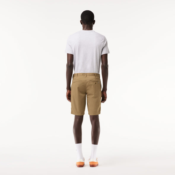 Bermuda lacoste en tejido de gabardina de algodon