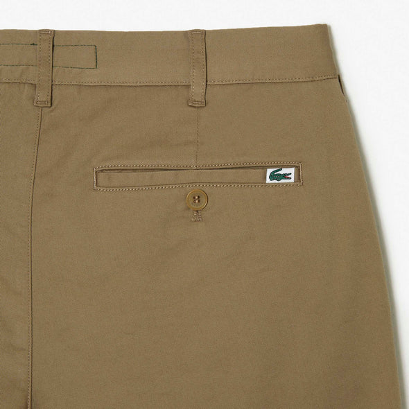 Bermuda lacoste en tejido de gabardina de algodon
